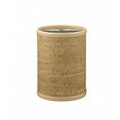 10.75" Natural Cork Round Waste Basket